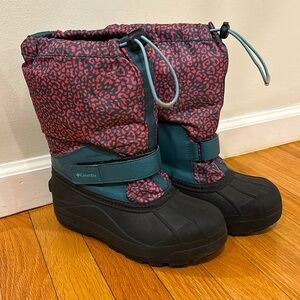 Girls Columbia snow boots removable liner sz 5
